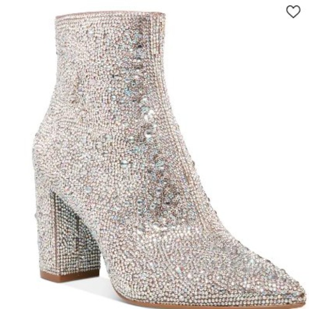 Betsey Johnson Rhinestone Booties